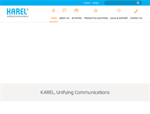 Tablet Screenshot of karel-electronics.com